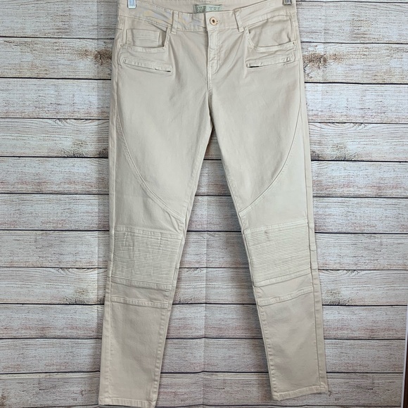 zara jeans beige